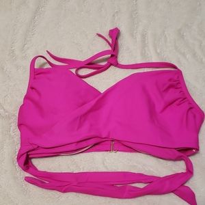 Wrap around bikini top.